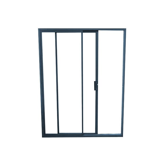 Charcoal Aluminium 2 Panel Sliding Door 1500 x 2100mm