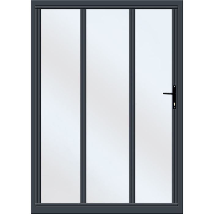 Aluminium Stacking Door RH Charcoal 1800X2100mm