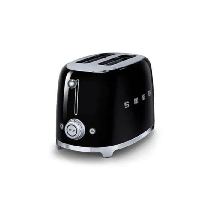 Smeg Retro 2 Slice Toaster Black - TSF01BLSA