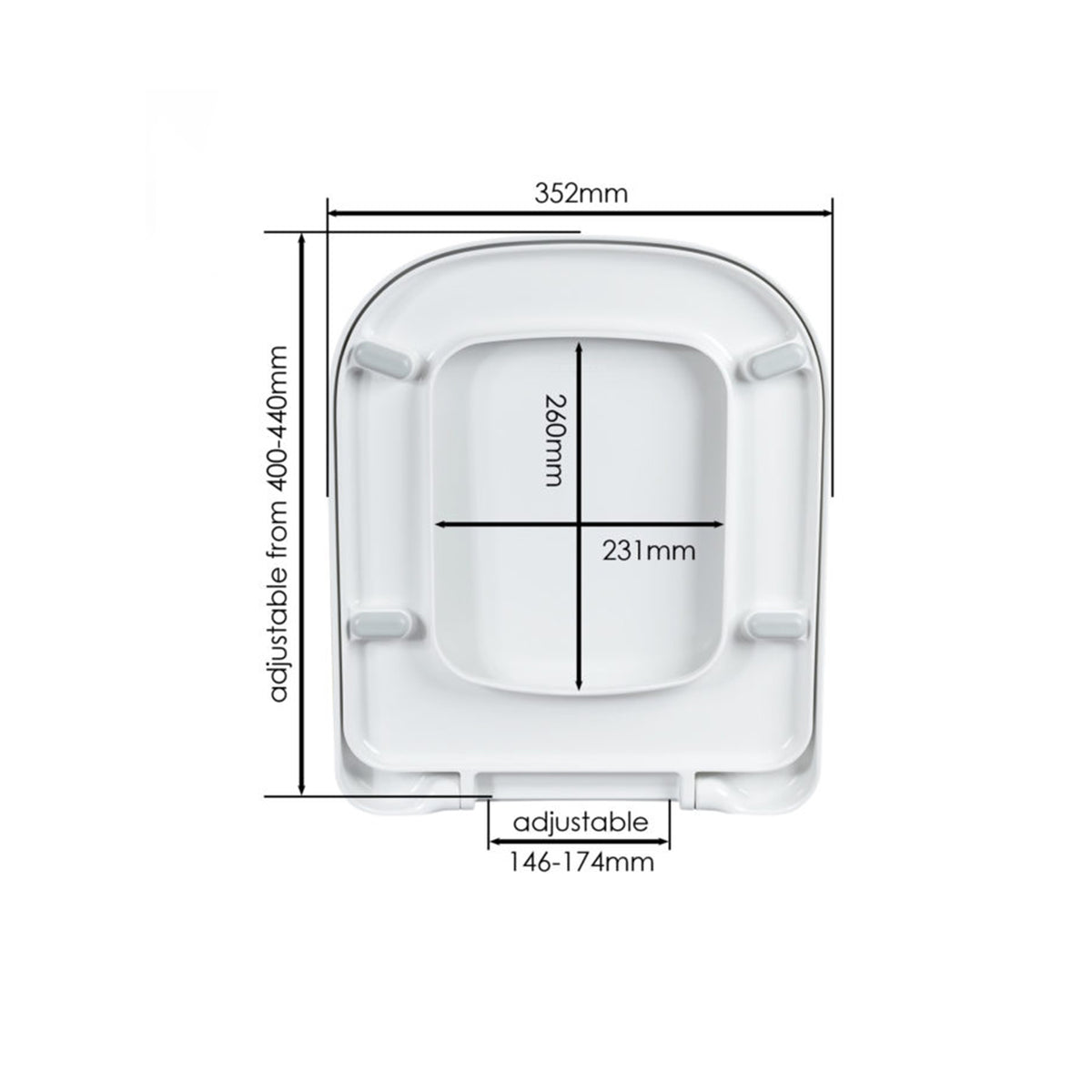 Wirquin Toilet Seat Mirage Soft Close