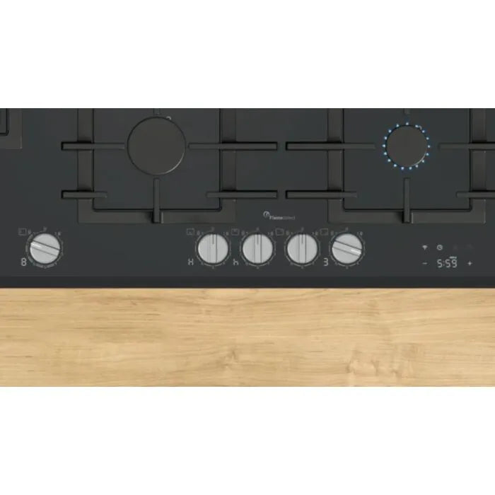 Bosch 90cm Black Series 8 Gas Hob Tempered Glass - PRS9A6H40Z