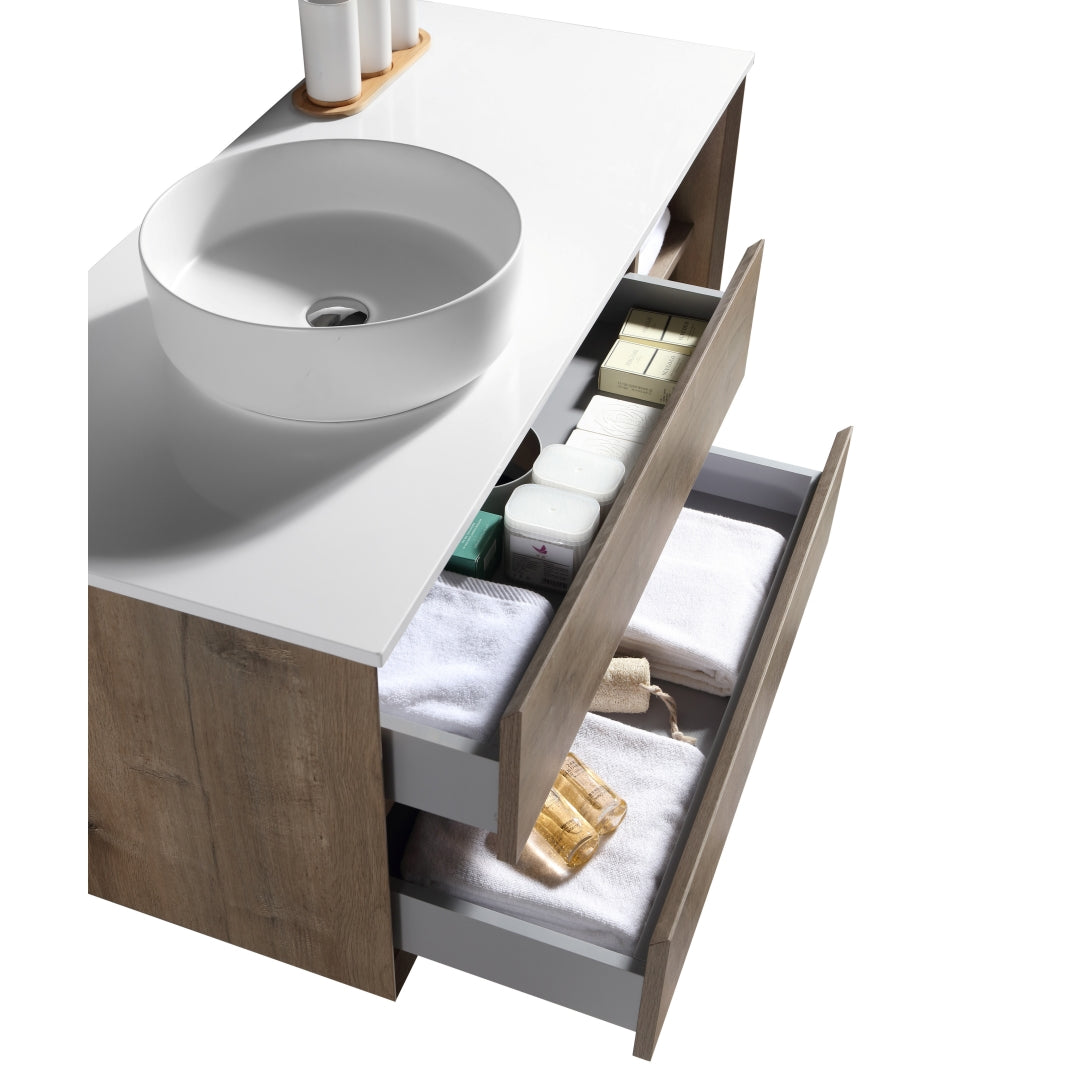 Oslo Forest Vanity 1200 & Slab Excl Basin