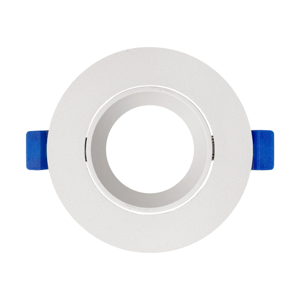 White Anti-Glare PVC Tilt and Twist Lock Downlight (Lampholder Not Included)