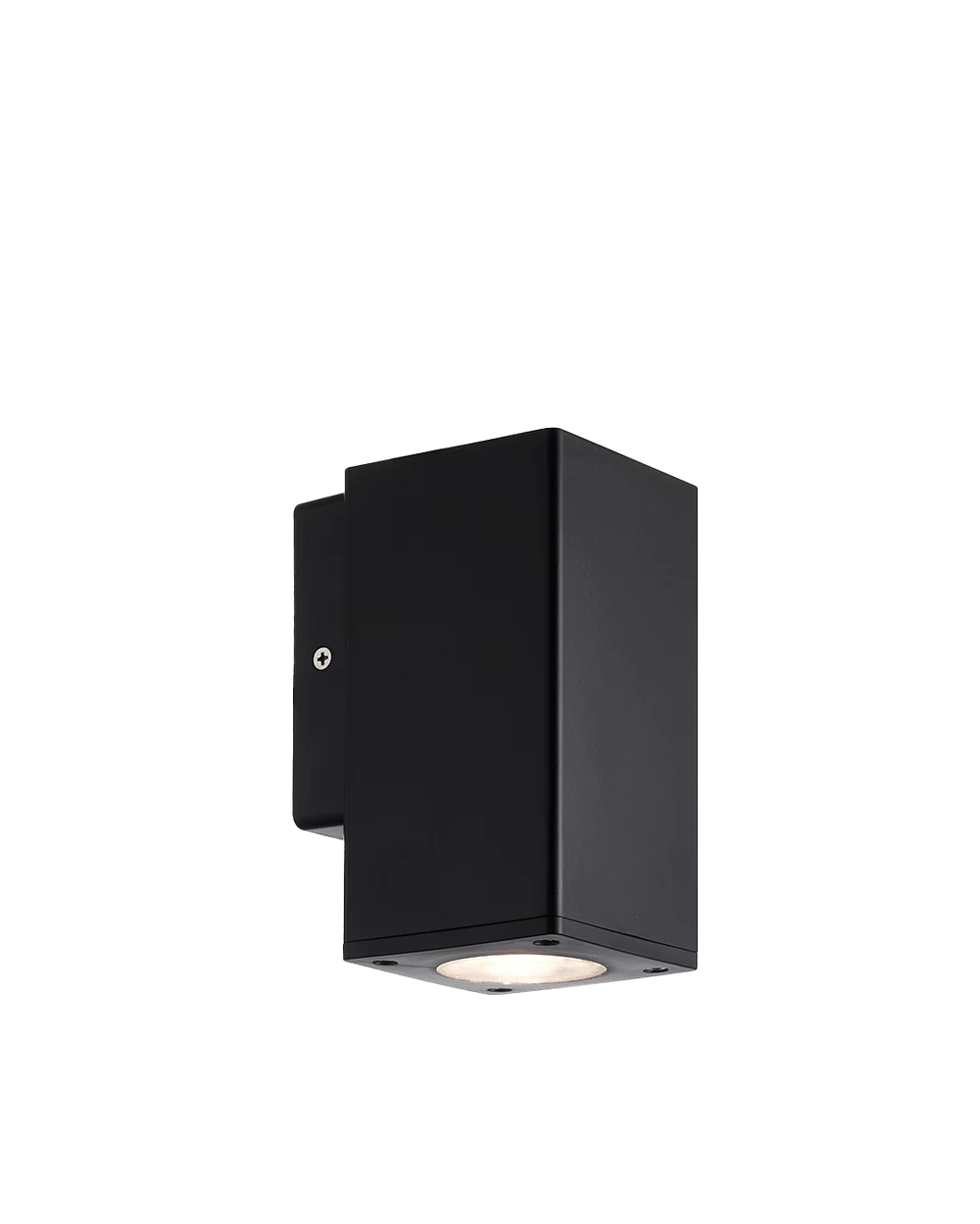 Argus Black Down Facing Square Outdoor Wall Light
