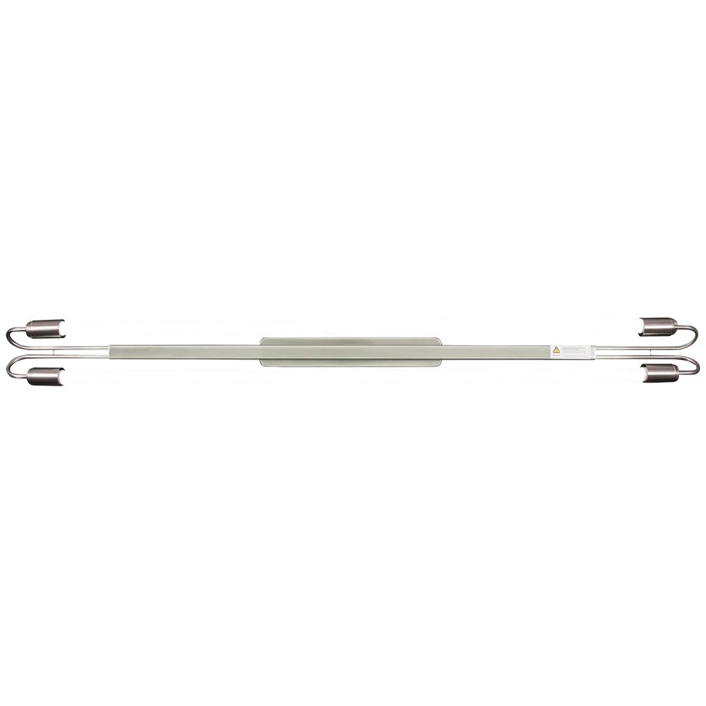 4FT Satin Nickel LED Linear Excluding 2 x 18W T8 LED Globes