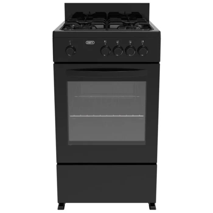 Defy Black 4 Burner Full Gas Stove - DGS568