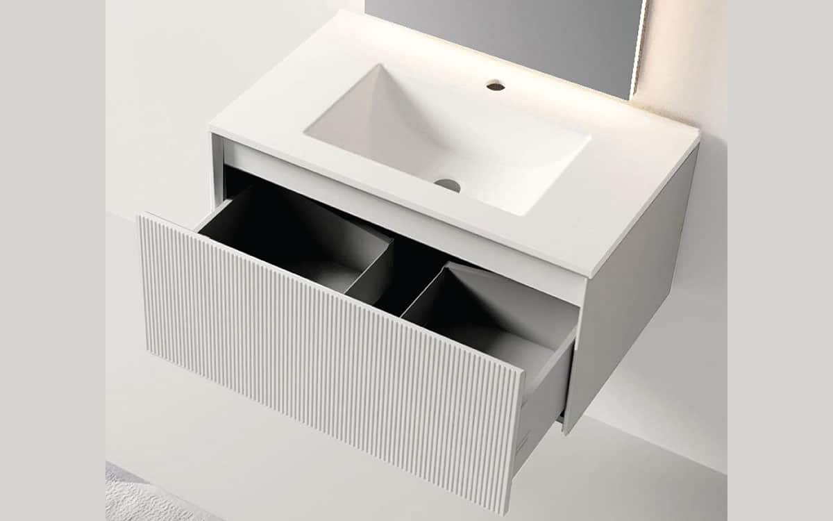 Mosaico Vero Delicious Vanity 800mm White