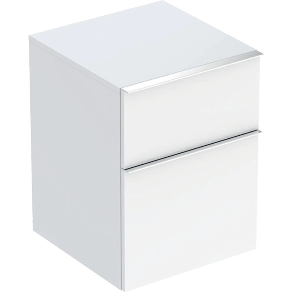 GEBERIT 502.315.01.2 ICON LOW CABINET 2 DRAWER 450x600mm GLOSS WHITE