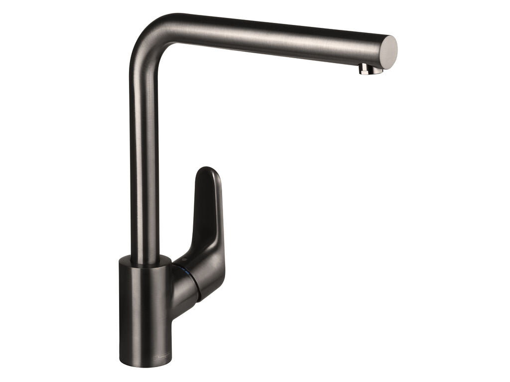 Hansgrohe decor km 280 swivel spout brushed black chrome