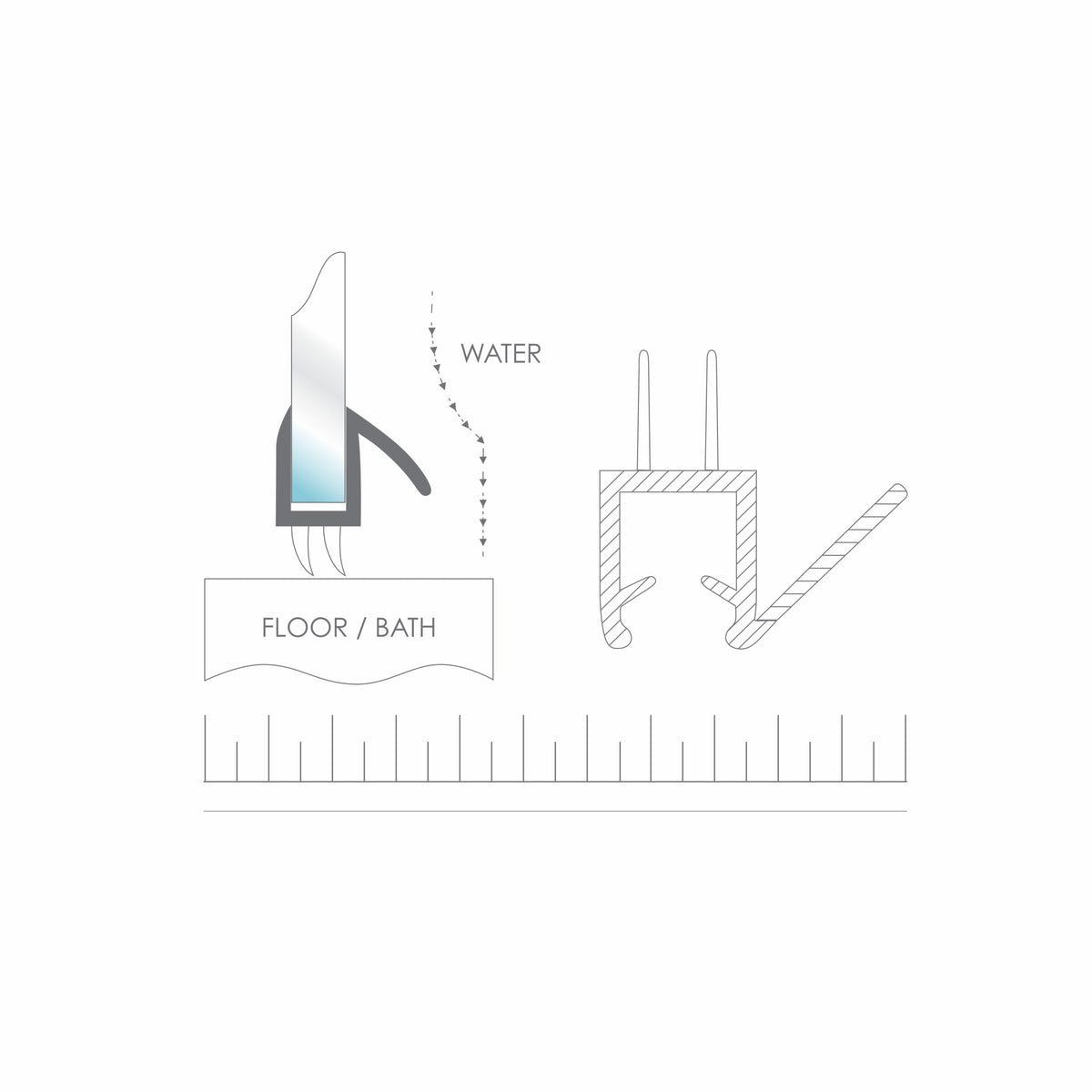 Frameless Seal Drip 10-12mm 1M Length