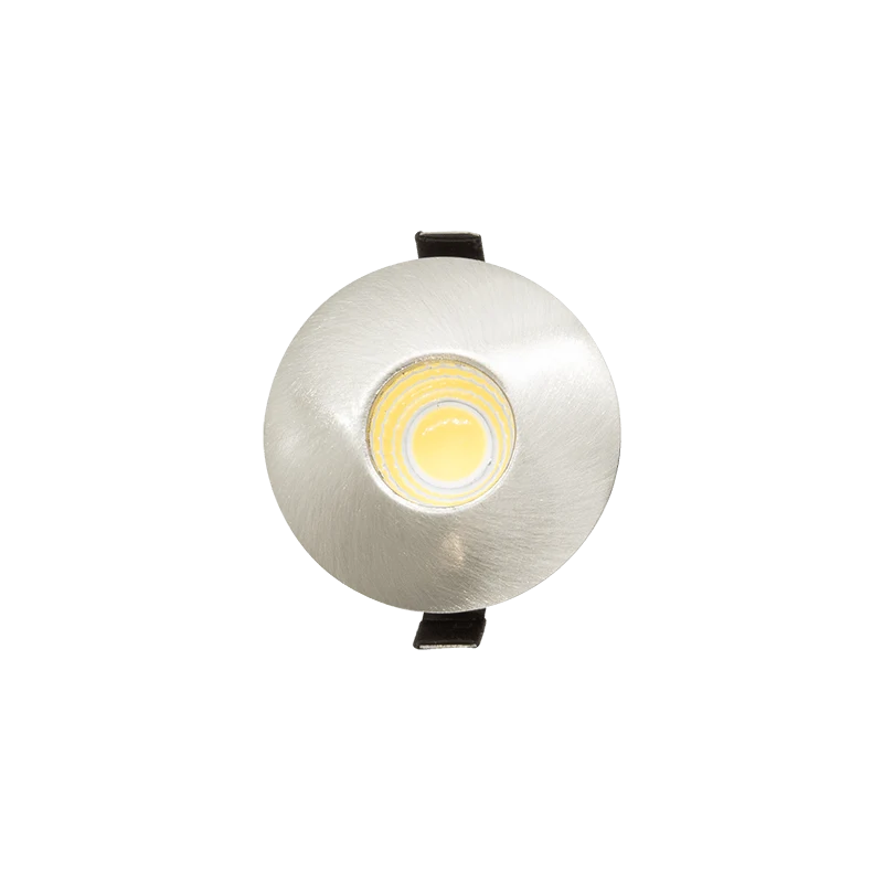 Satin Nickel 3W Cool White 220V LED Star Light with 36mm Cut Out