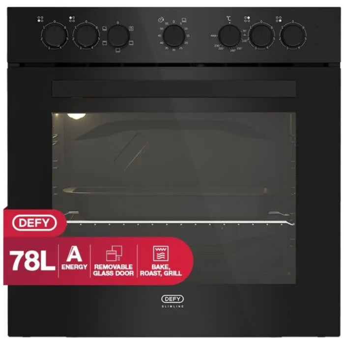 Defy 60cm Slimline Glass Undercounter Oven - DBO482E