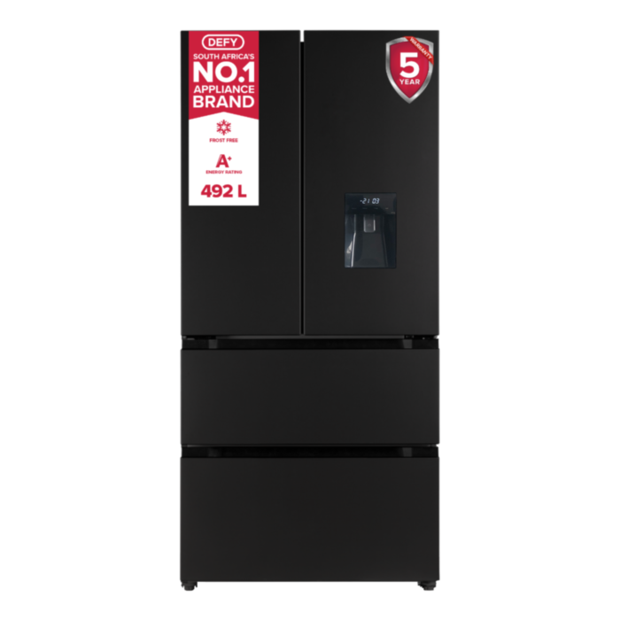 Defy 492Lt Boutique Noire French Door Fridge - DFF440