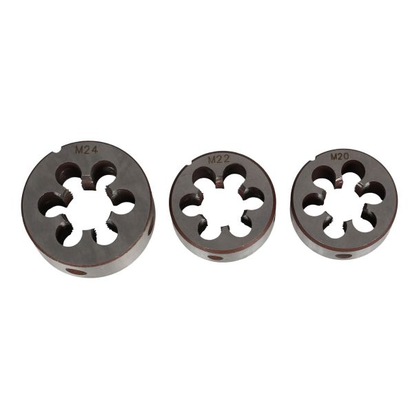 MAC AFRIC 3pcs Set of Threading Rod Dies for Electric Pipe Threader