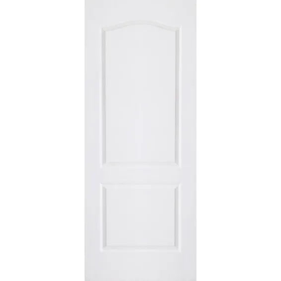 Interior Door Deep Moulded 2 Panel Arch Primed White w813 x h2032mm