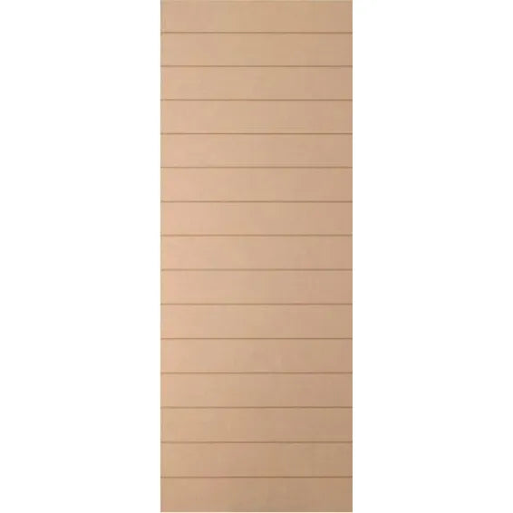 Interior Door Hardboard Horizontal Grooves w813xh2032mm