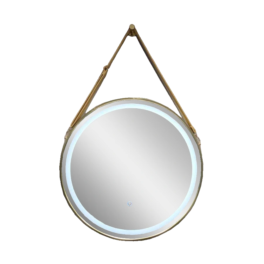 Led Mirror Loft Round 600mm Brushed Gold (NEW)