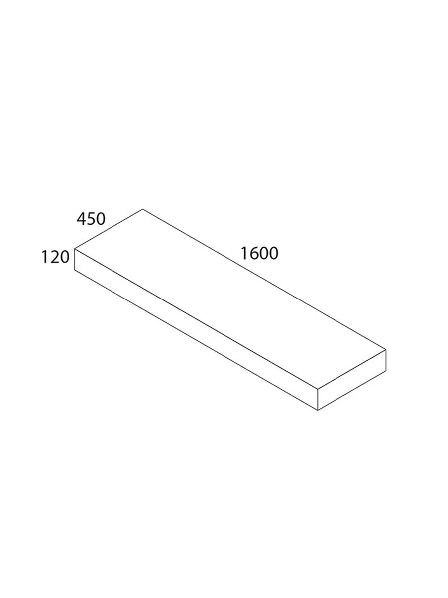 Soria Cambrian Floating Shelf 1600 x 450 x 120mm