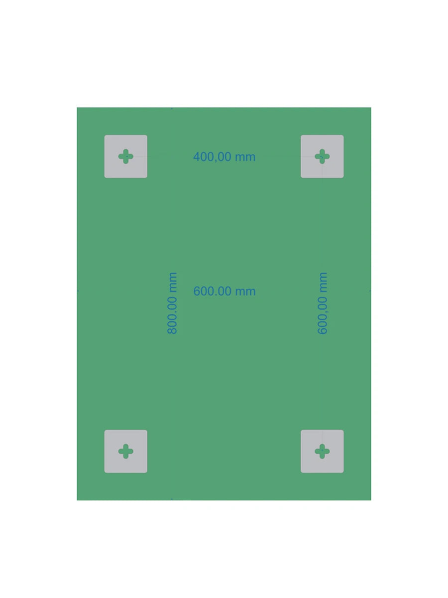 Affirmations Crystal View Rectangular Plain Mirror 600 x 800mm
