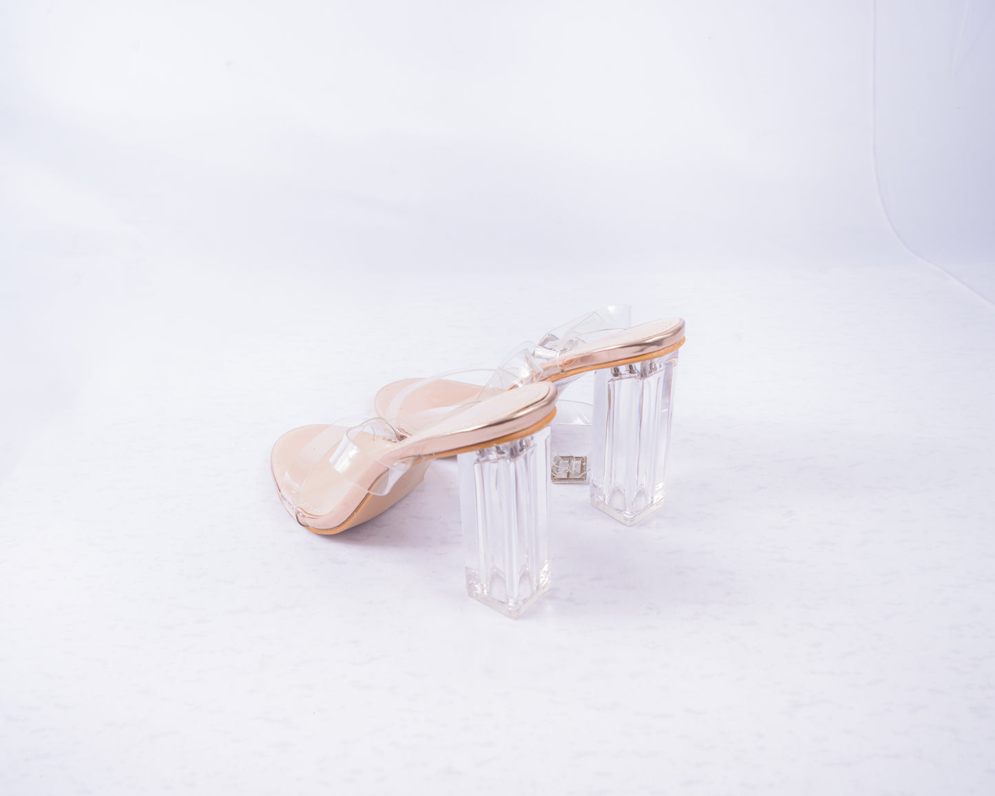 CLEAR RUBBER HEELS