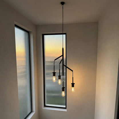 Vine Black 4 Light Pendant