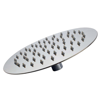 Aquaflo Aflo Chrome Shower Head S/s 200mm Slim Round