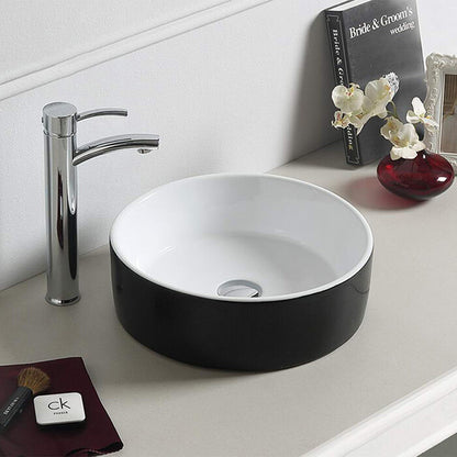 Basin Flavio CT Circlet Black Matt 380mm