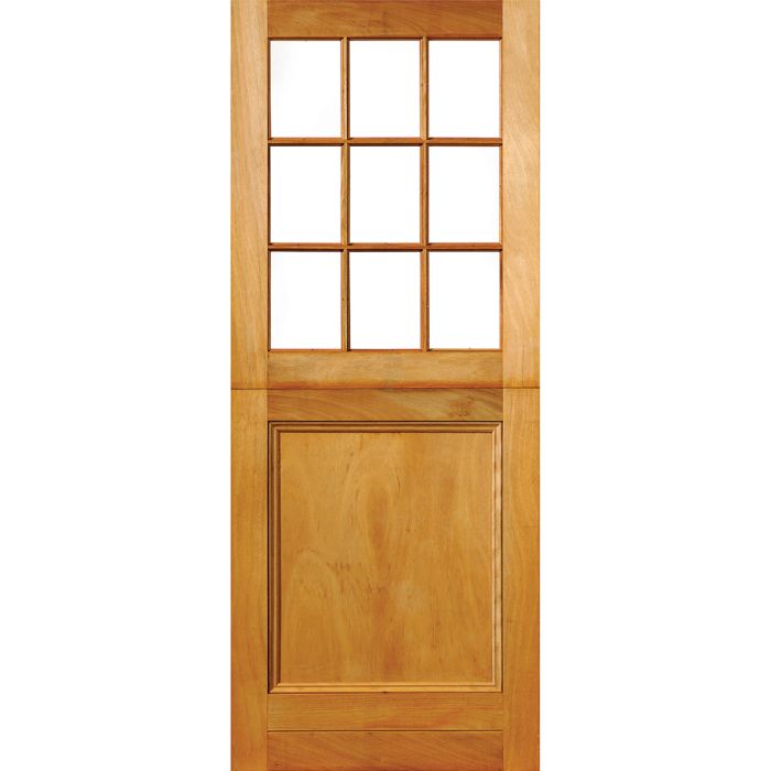 Swartland Hardwood 9 Light Unglazed Glass Stable Door 813 x 2032mm