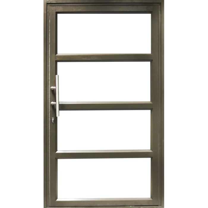 IBuild Glazed 3 Horizontal Rail Aluminium Pivot Door 1190 x 2090mm