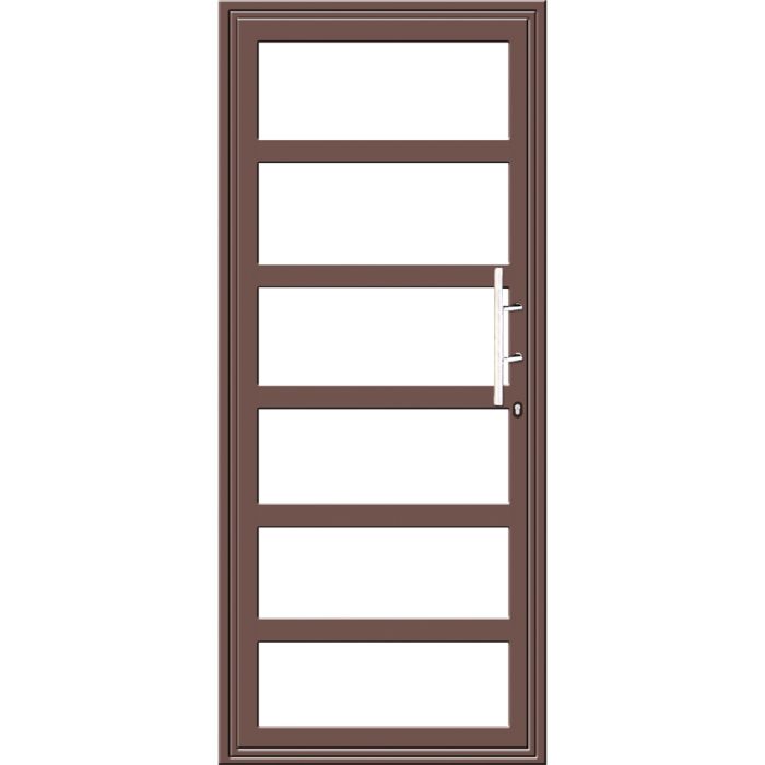 IBuild Aluminium 5 Horizontal Midrail Door 890 x 2090mm