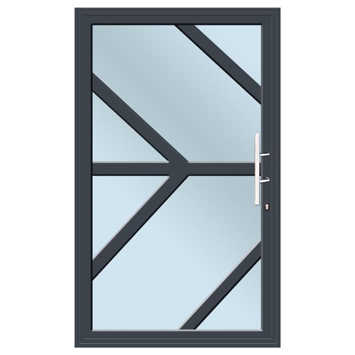 IBuild Charcoal Pattern Aluminium Pivot Door 1190 x 2090mm