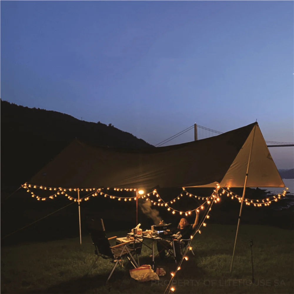 Litehouse 10 Metre Warm White Bubble Ball Solar Fairy Lights