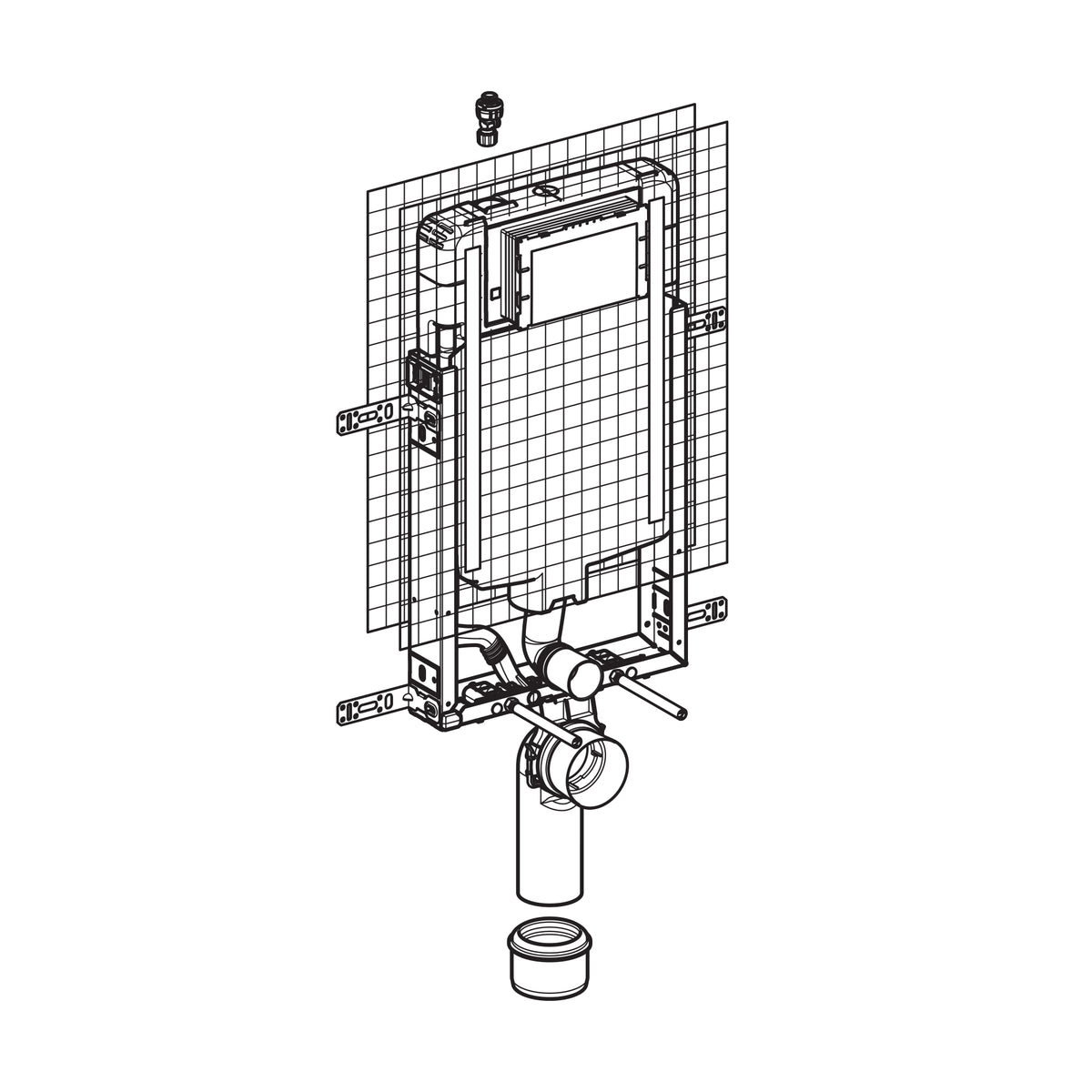 Geberit Cistern Wall Hung Sigma 8cm (110.798.00.1)