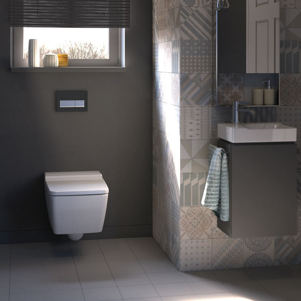Geberit Actuator Alpha 50 Jet Black