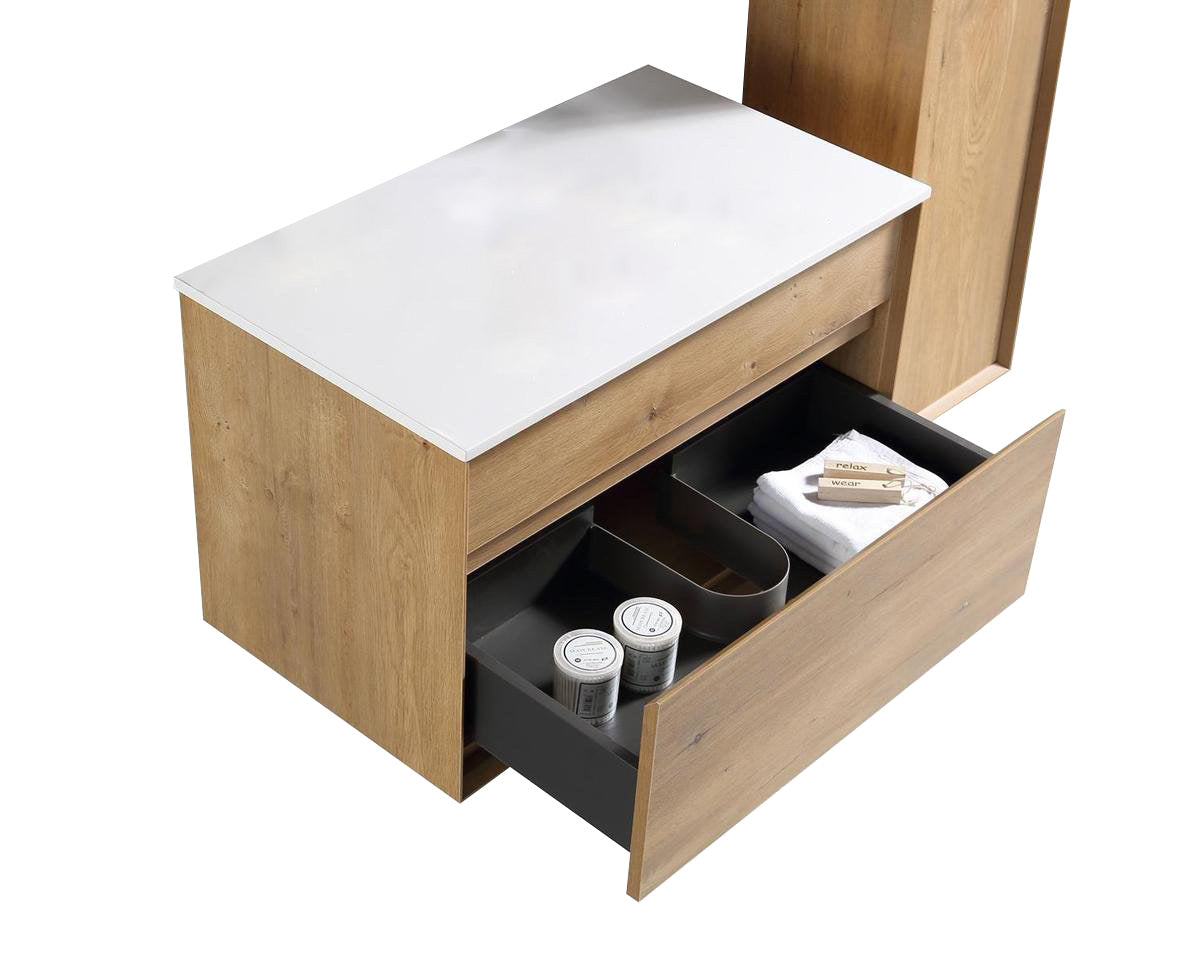 Oslo Forest Vanity 750 & Slab Excl Basin