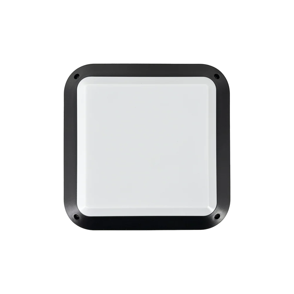 Black Square Outdoor Bulkhead