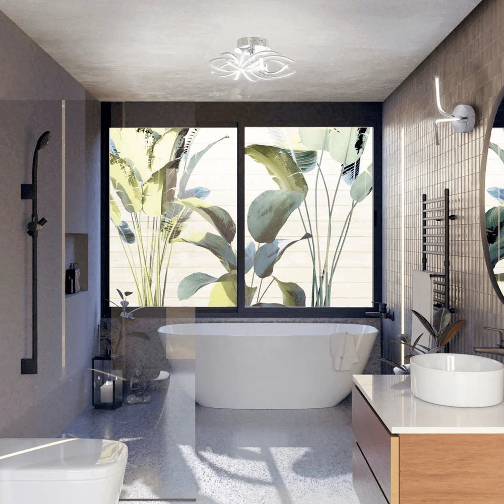 Willow Satin Nickel 80W Cool White LED Ceiling Light