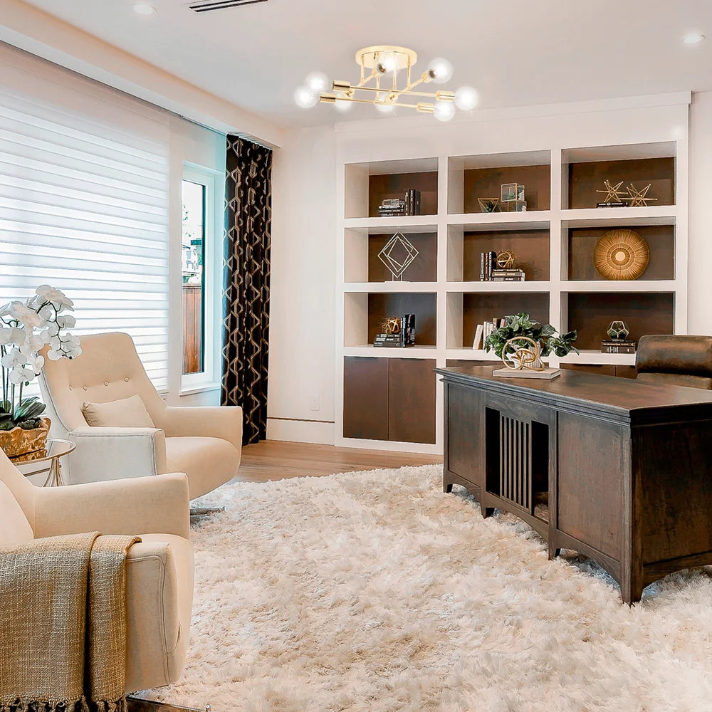 Olivia Champagne Gold 8 Light Ceiling Light