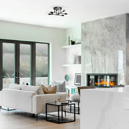 Olivia Black 8 Light Ceiling Light