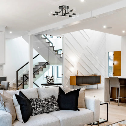 Olivia Black 8 Light Ceiling Light
