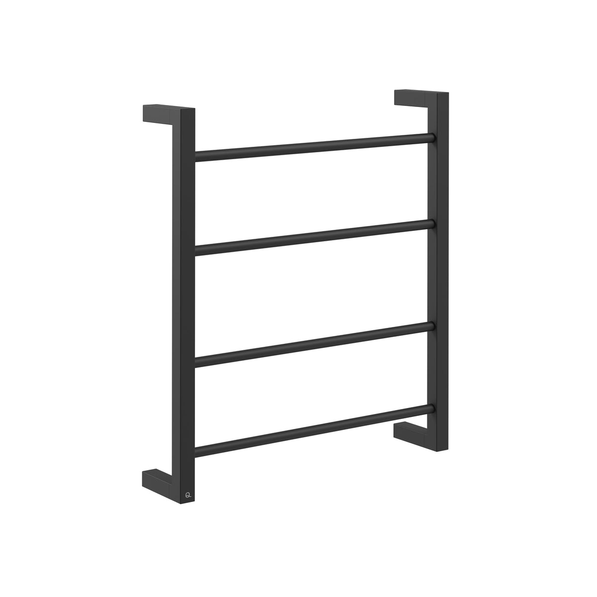 BB Towel Rail Virtue 4 Bar Sqr Black Non Heated