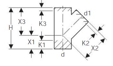 GEBERIT HDPE Y-BRANCH FITTING 110x56mm 135deg 367.115.16.1