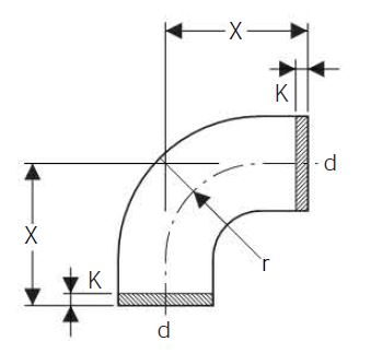 GEBERIT HDPE BEND LONG TURN BUTT WELD 200mm 90deg 370.055.16.1