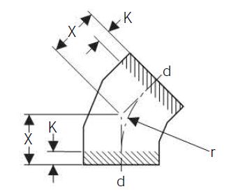 GEBERIT HDPE BEND LONG TURN BUTT WELD 250mm 135deg 371.045.16.1