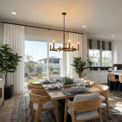 Blake Black 6 Light Chandelier