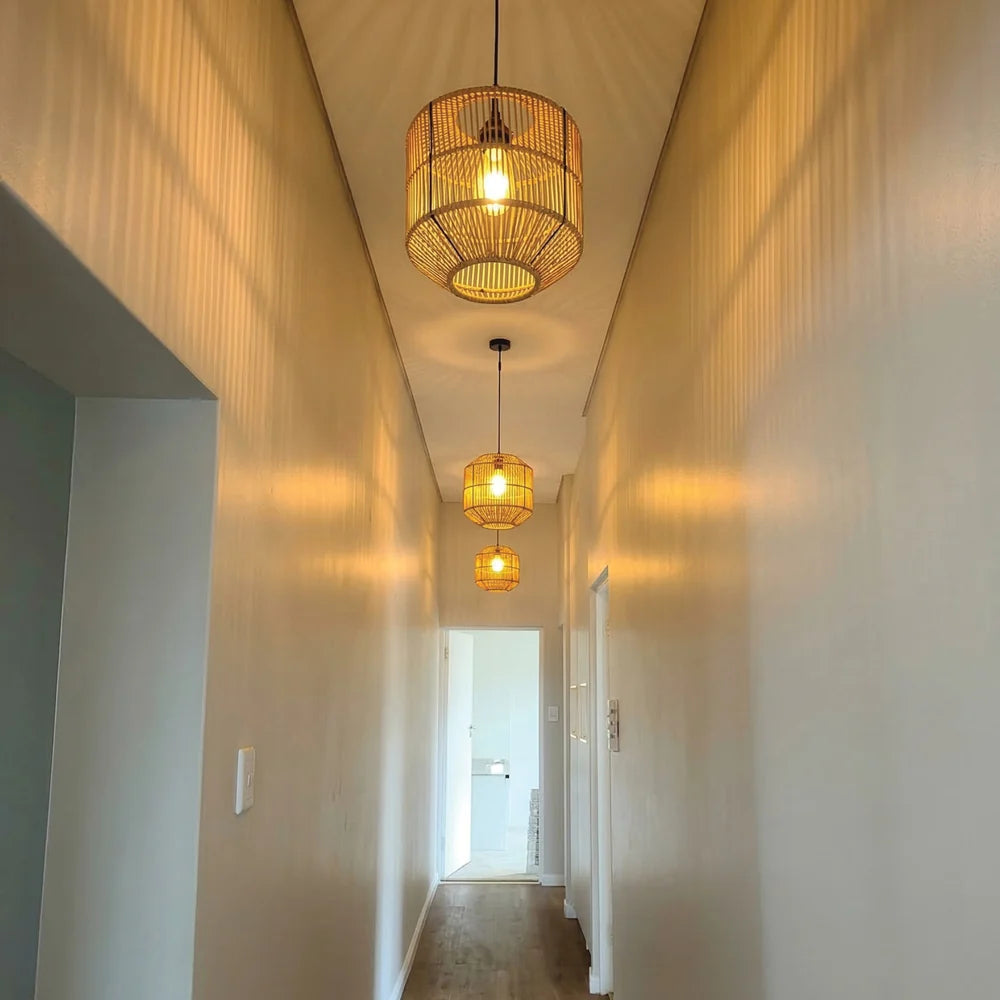 Sable Rattan Ceiling Light