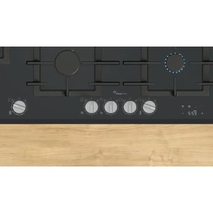 Bosch 90cm Black Series 8 Gas Hob Tempered Glass - PRS9A6H40Z