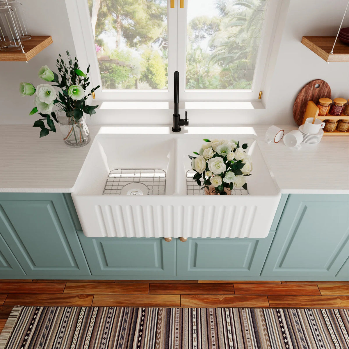 Flavio Butler Sink 850x460mm Double