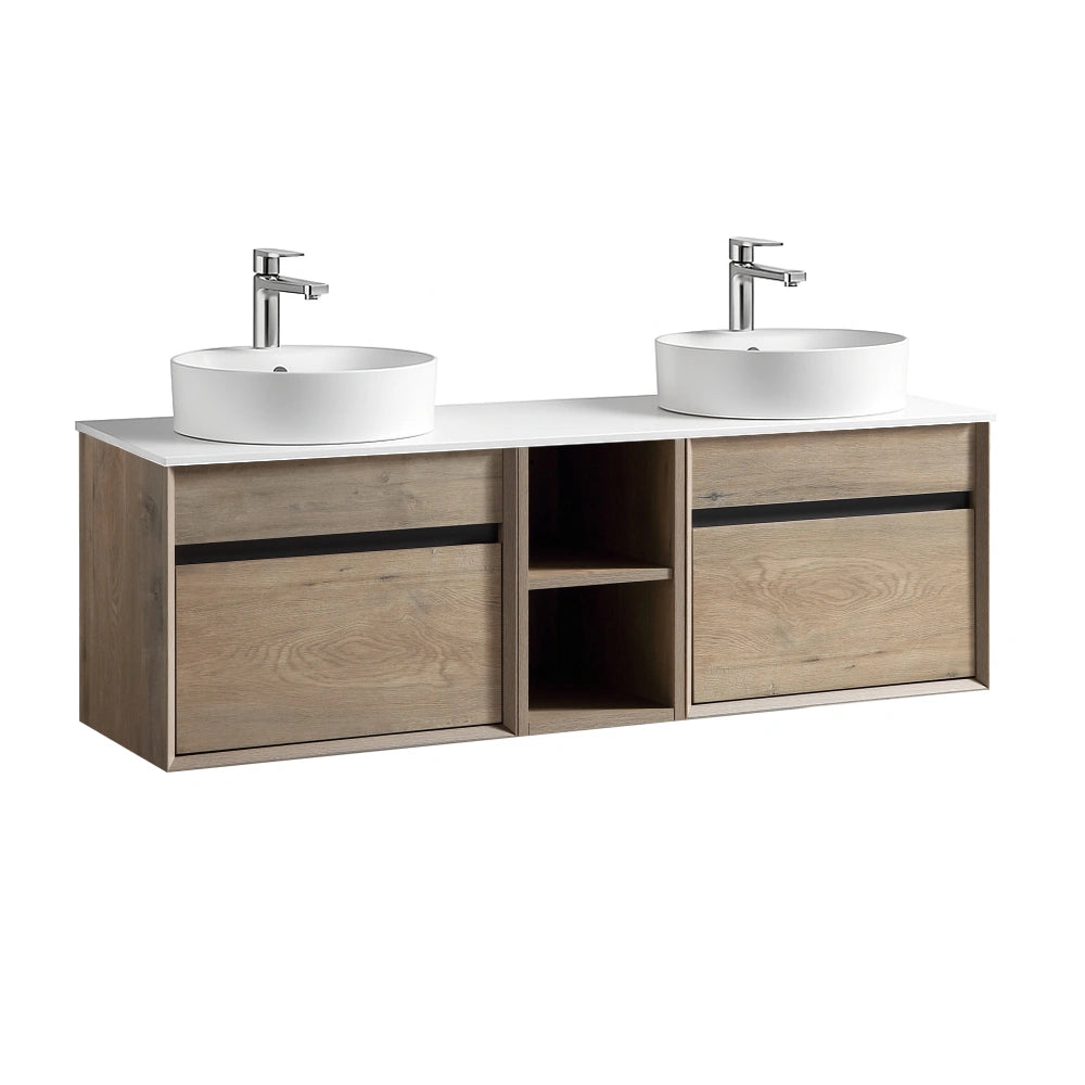 Sofia Forest Vanity 1500 & Slab + Shelf Excl Basin