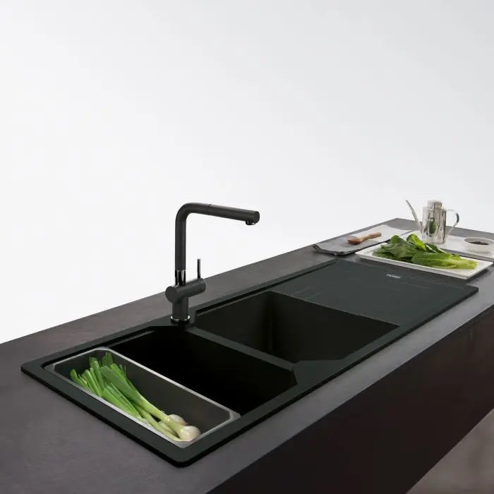 Franke, Urban, Fragranite, Inset, Matt Black, 1160mm x 500mm, UBG621